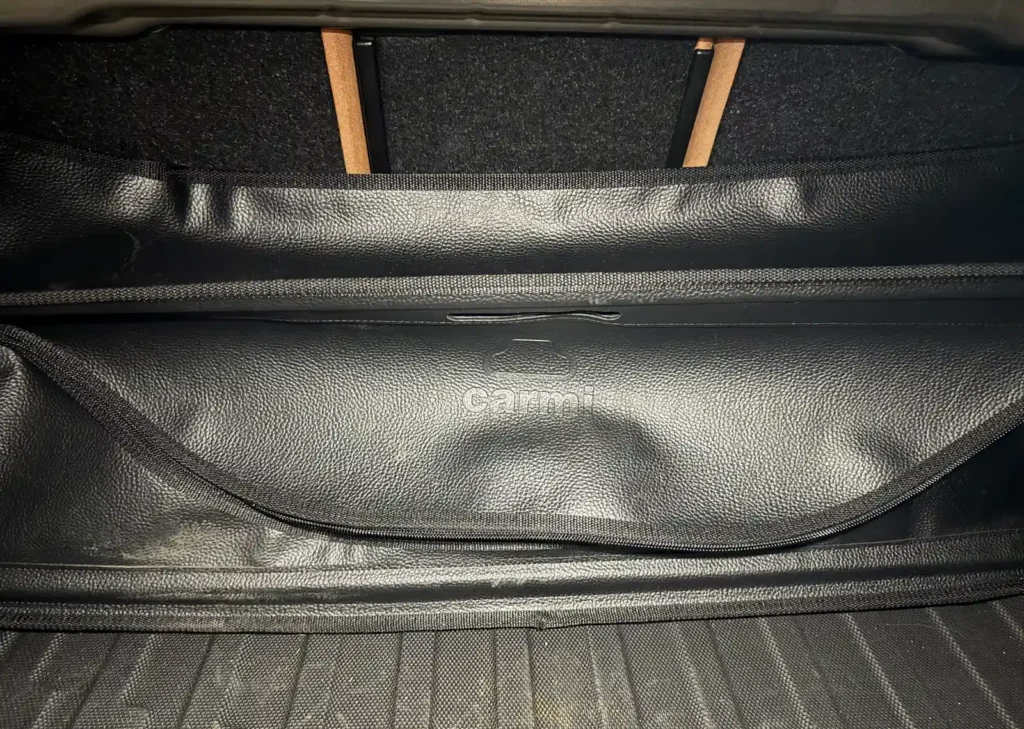 BMW M340i trunk with Carmi organizer installed — practical accessory review by TACO