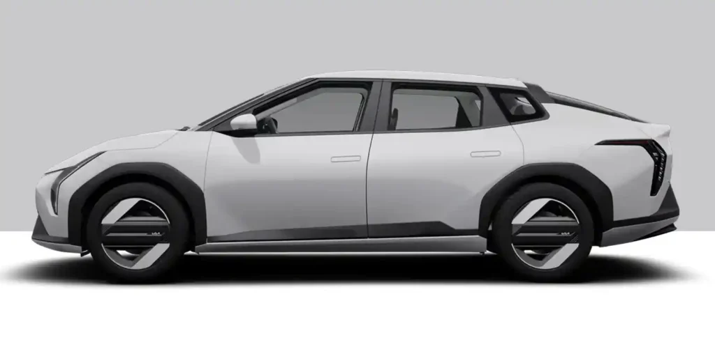 2025 기아 EV4 측면 실루엣, 세단과 SUV의 중간 형태