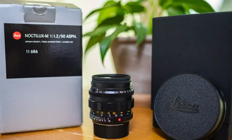 라이카 녹티룩스 50mm f/1.2 ASPH 렌즈와 순정 패키지