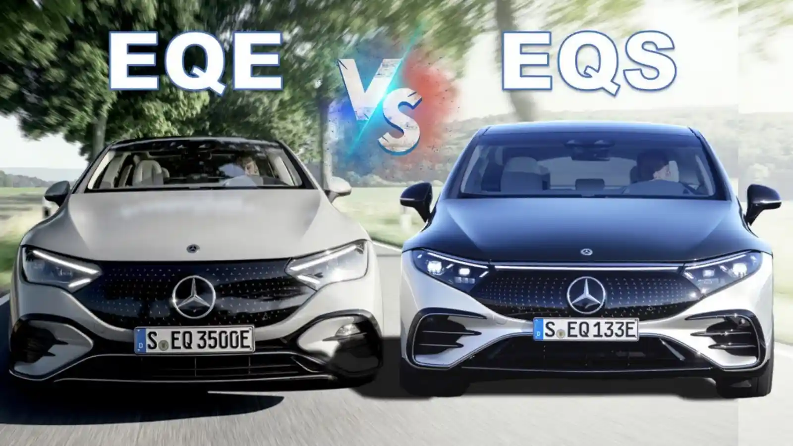 벤츠 EQE와 EQS 전기 세단 주행 비교 - EVA2 플랫폼 기반 준대형·플래그십 전기차