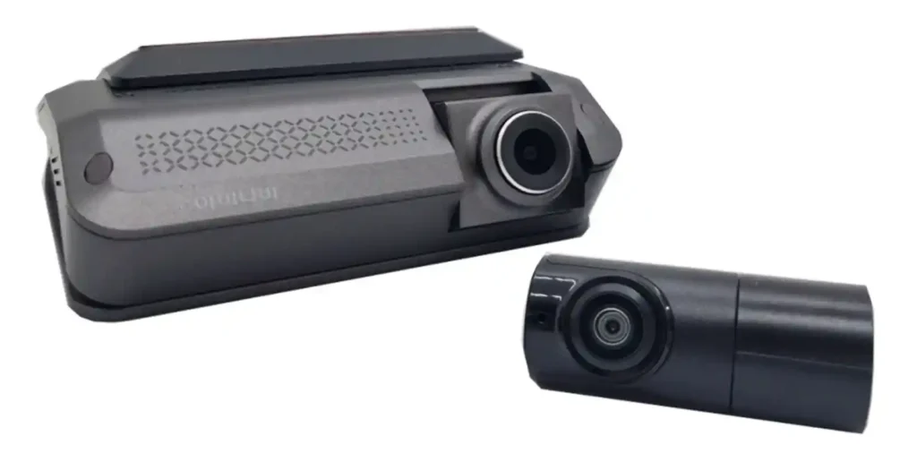 아이나비 QXD1 Plus Vision AI 블랙박스 본체와 전후방 카메라