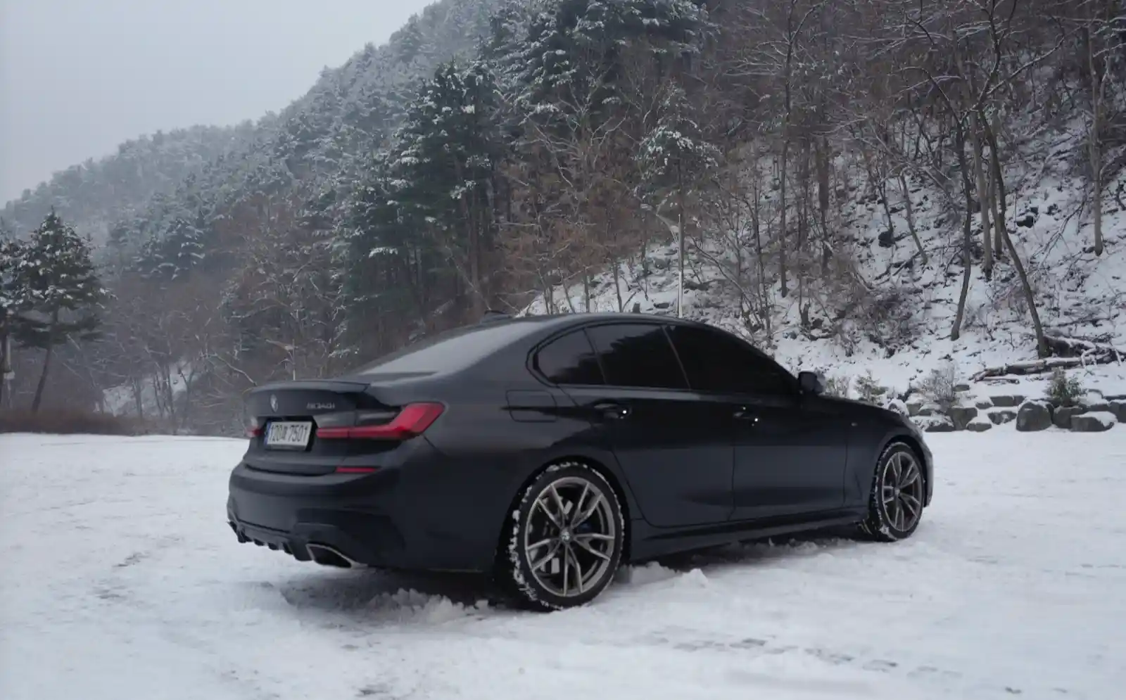 BMW M340i RWD 후륜구동 초기형 눈길 주행 실제 오너 사진