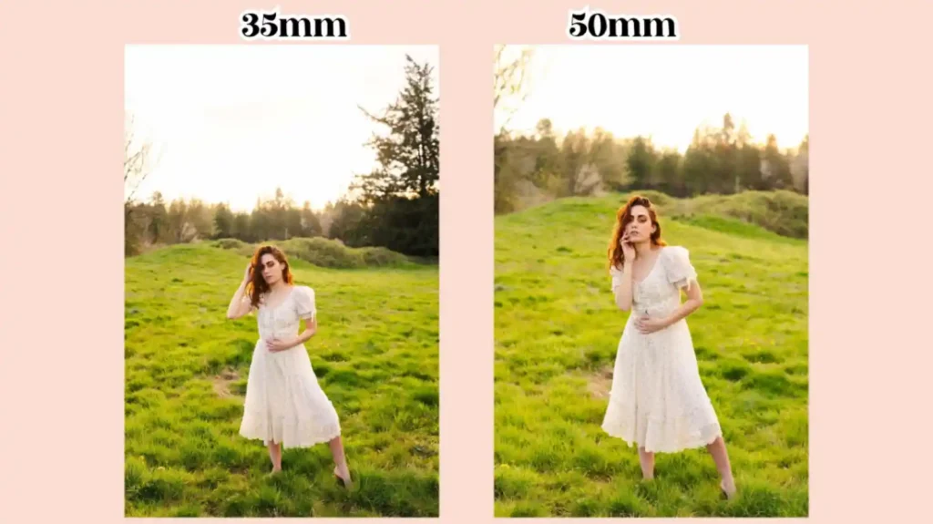 라이카 M 렌즈 35mm와 50mm 화각 비교 - 같은 위치에서 촬영한 인물 사진