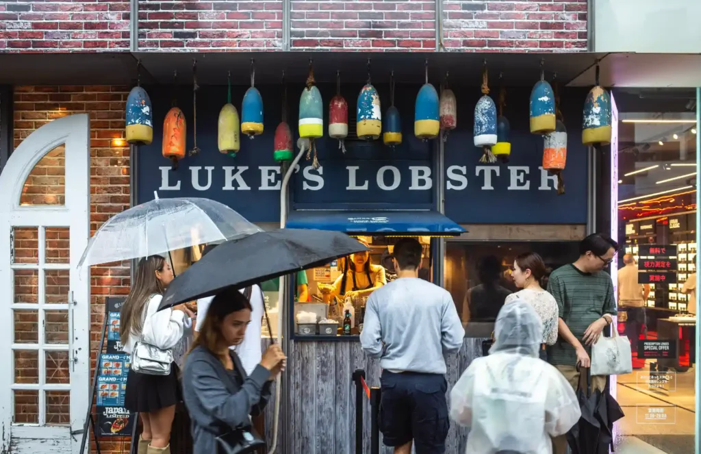 도쿄 캣스트리트 루커스랍스터 맛집 LUKES LOBSTER 랍스터롤 샌드위치