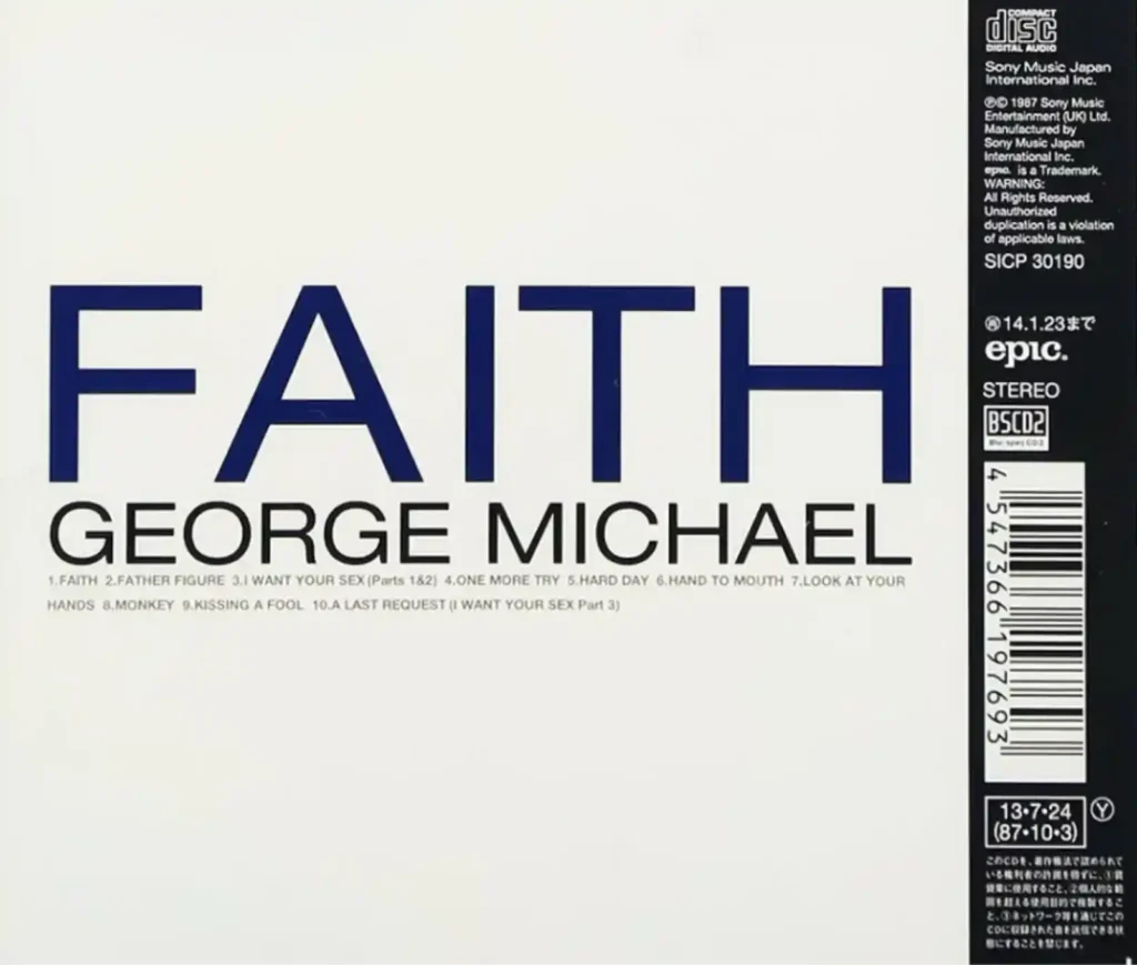 조지 마이클 Faith CD 뒷면 수록곡 목록 1987