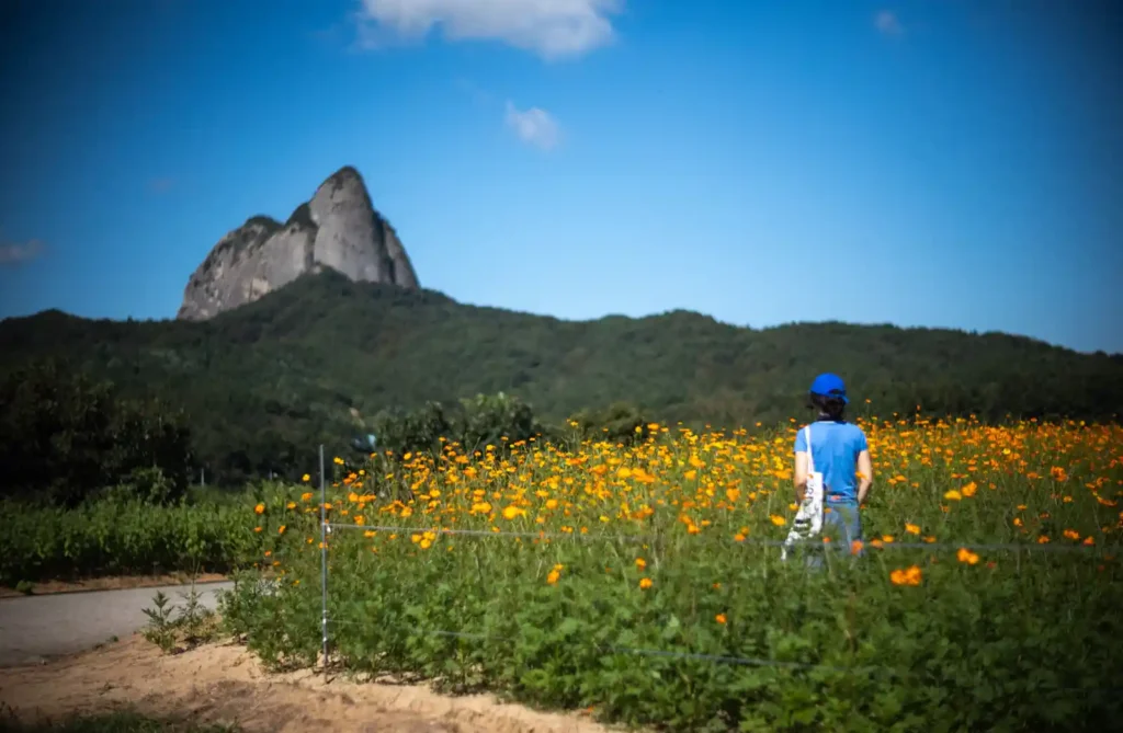 Leica M10-R과 Noctilux 50mm f/1.2로 촬영한 인물 사진, 개방에서 피사체는 선명하고 배경은 부드럽게 흐려진 장면