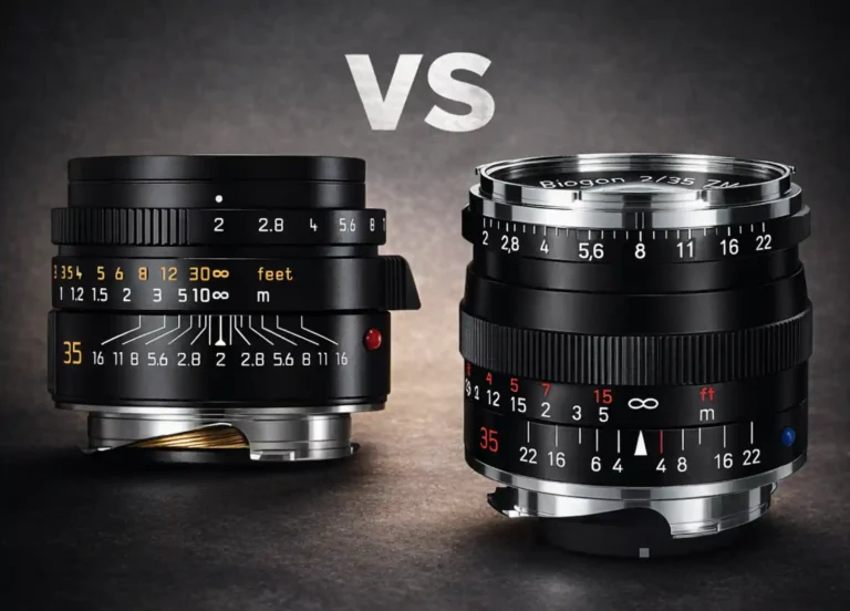 라이카 Summicron 35mm f/2와 칼자이스 Biogon 35mm f/2 ZM 렌즈 비교 이미지