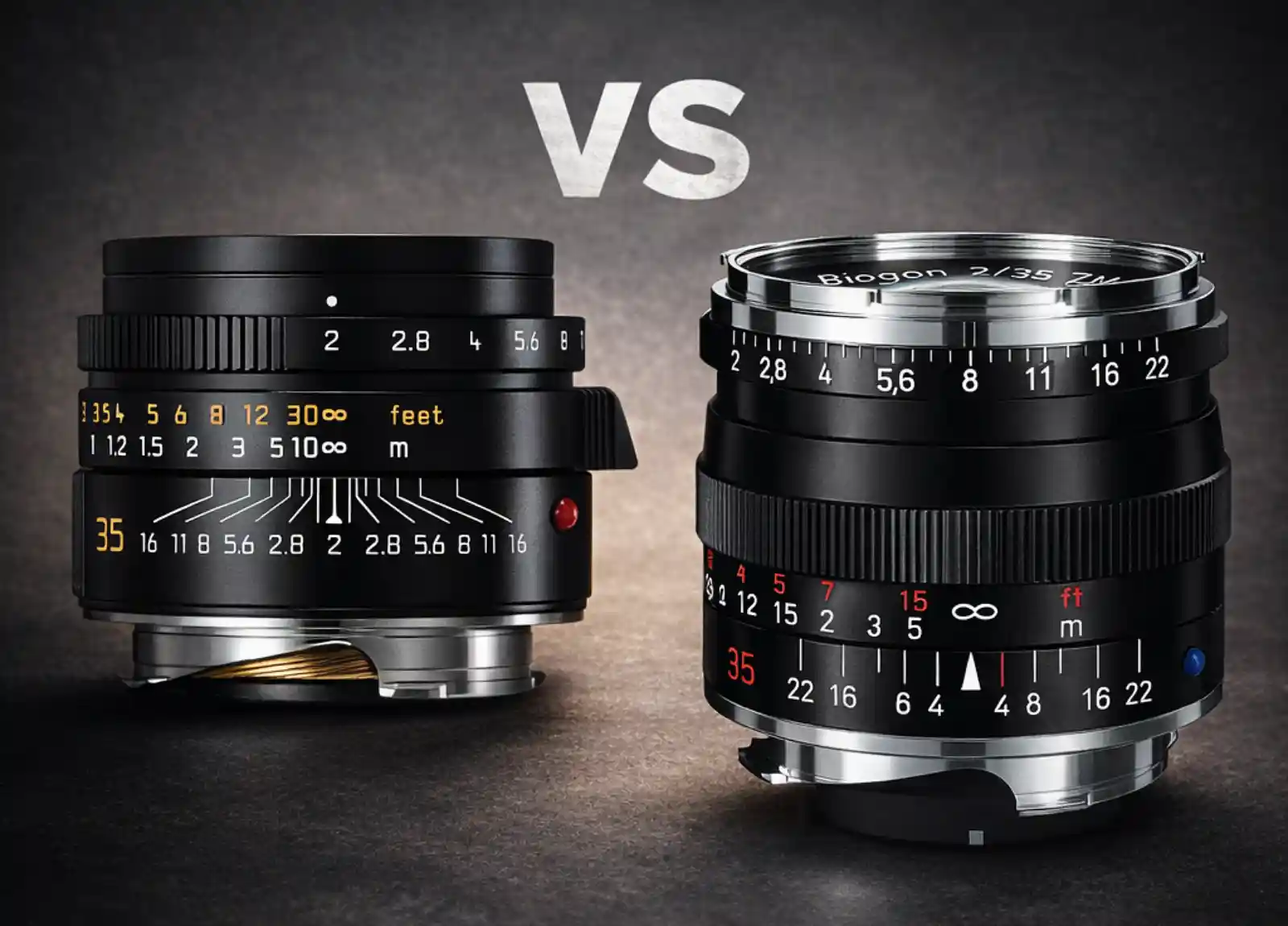 라이카 Summicron 35mm f/2와 칼자이스 Biogon 35mm f/2 ZM 렌즈 비교 이미지