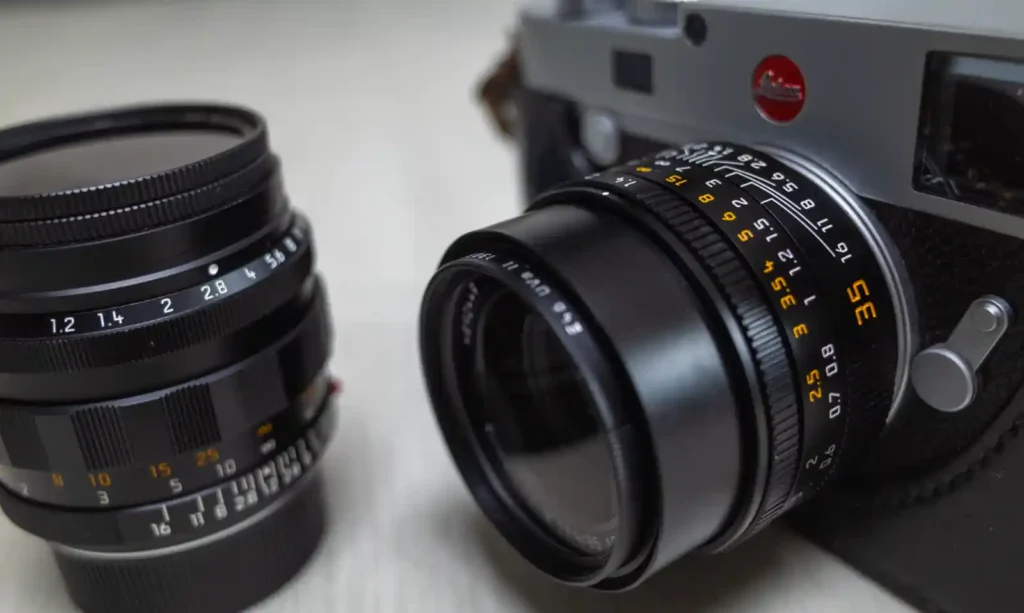 라이카 Noctilux 50mm f/1.2 ASPH와 Summilux 35mm f/1.4 ASPH FLE II 실물 비교