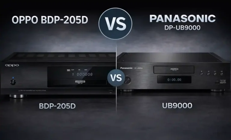 오포 BDP-205D와 파나소닉 DP-UB9000 4K 플레이어 비교 이미지