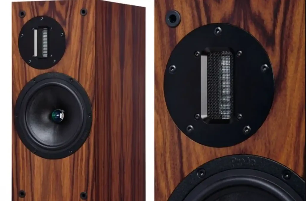 프로악 D2R 리본 트위터 클로즈업 — 알루미늄 리본 소자 상세 이미지